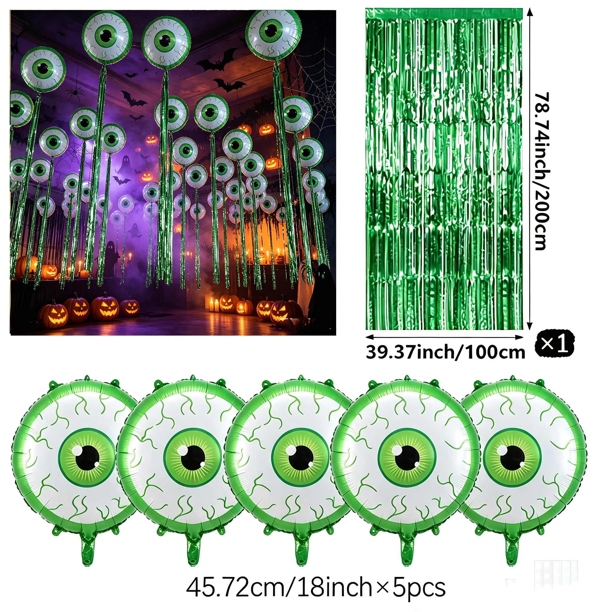 TEMU Accesorios de fotografía, juego de 6 piezas, globos redondos de ojo inyectado de , decoraciones para fiestas de días festivos, decoraciones para