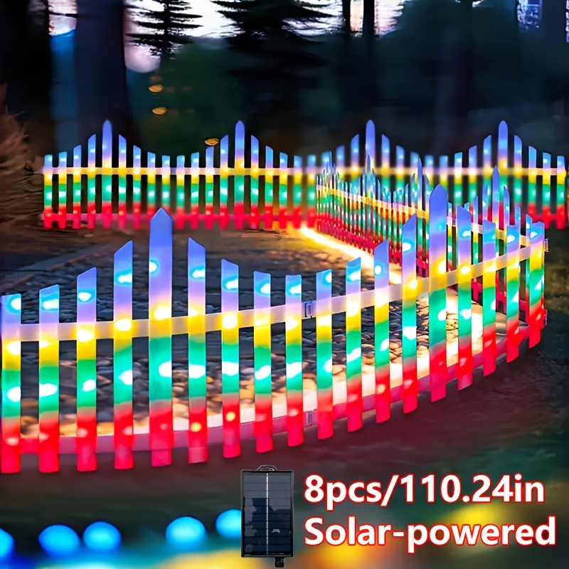 

Solar-powered 2.8m Encrypted New Solar Lanterns: Outdoor Colored Lights, Fences, Courtyards, Gardens, Lawns, Christmas Atmosphere, Decorative Lights