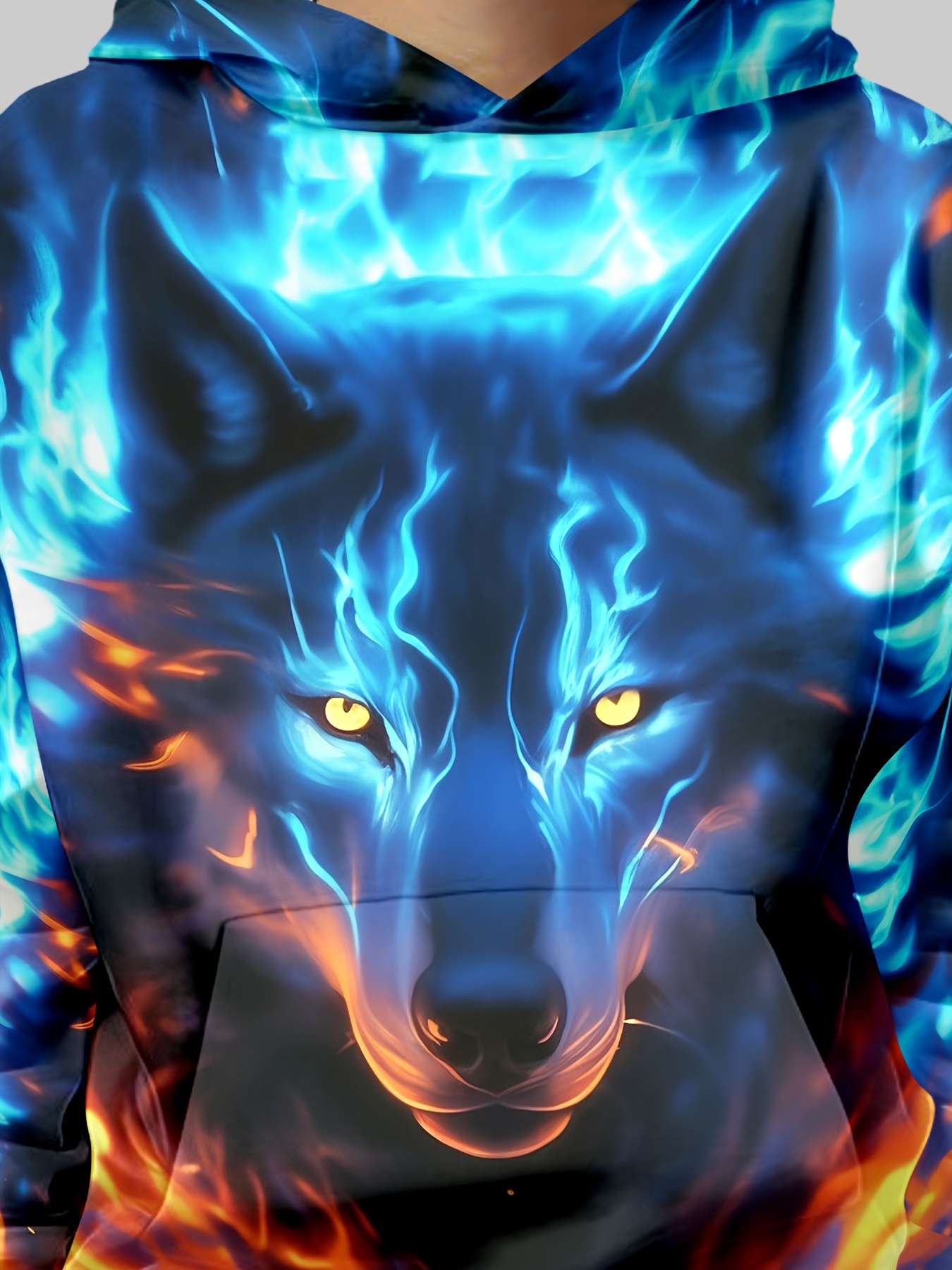Blue Wolf Wolf Hoodies For Men Wolf Hoodie 3d Hoodies For Boys