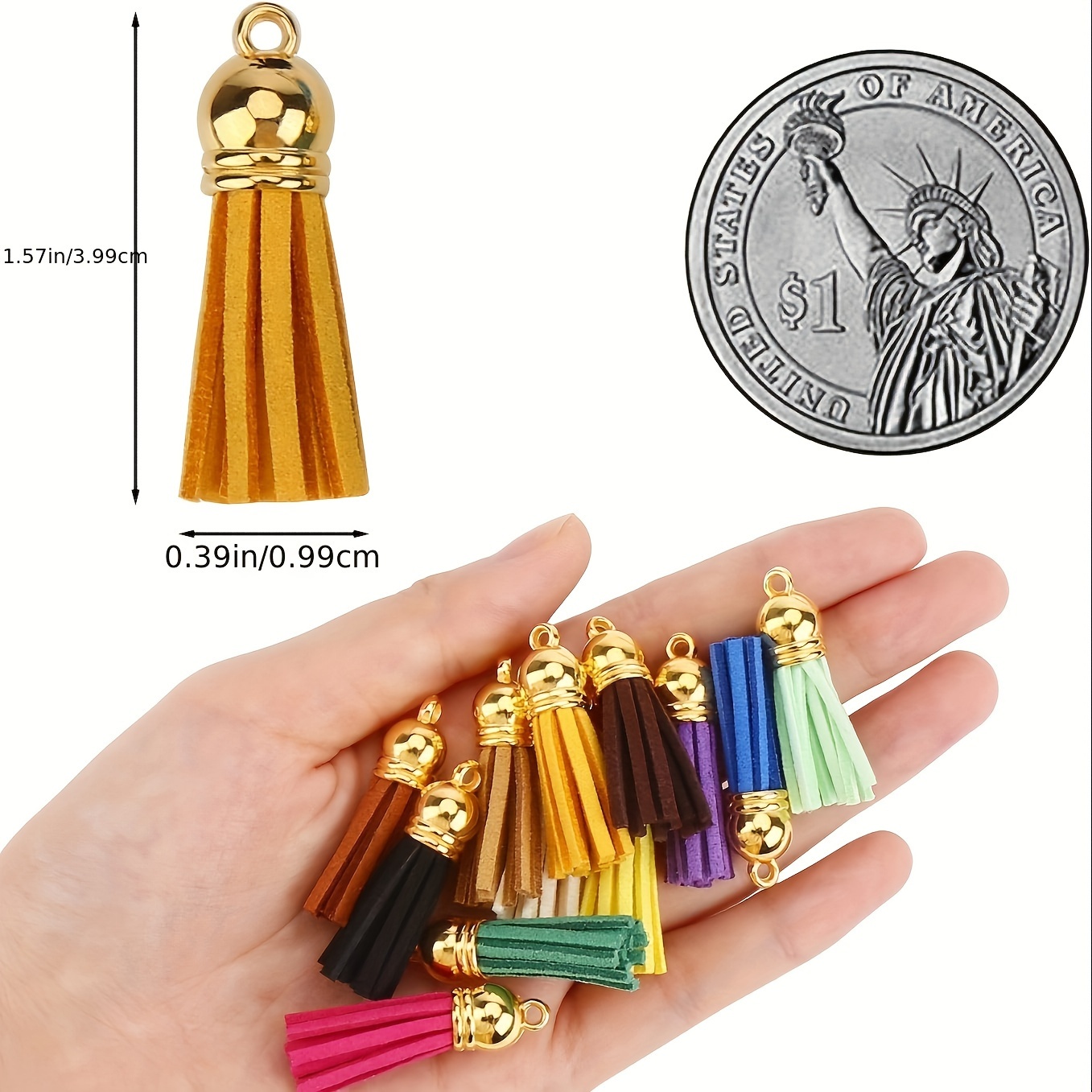 100pcs 25 colors elegant pu leather tassels set with diy craft accessory for jewelry earrings pendants keychains dense material easy attach hoop design details 0