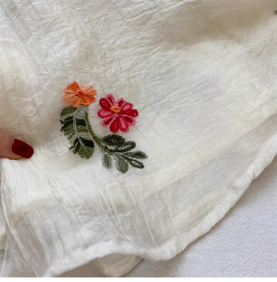 Bohemian Style Summer Dress with Embroidered Flowers, Sleeveless Mesh Overlay For, Perfect for Casual Outings Or Vacation, Lightweight Princess Dresses for Little