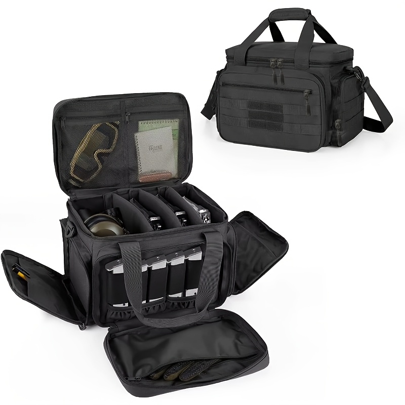 Image of Rescue Duty Equipment Bag, Shoulder Bag/handbag, Suitable For Vehicle Passenger Seat With Molle Pouch, Black