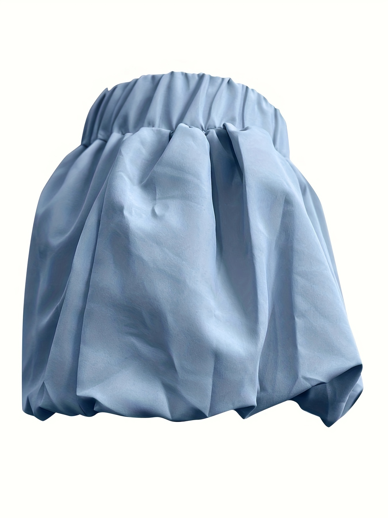 2024 summer new arrival solid color versatile bubble skirt - Temu Germany