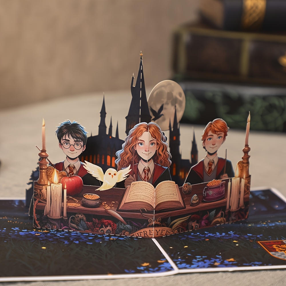TEMU 3d Greeting Card Of The Harry Potter Castle, Gryffindor Card For Harry Potter, Gift Card For Him, , Suitable For Birthday, Teacher’s Day, TEMU 3d Greeting Card Of The Harry Potter Castle, Gryffindor Card For Harry Potter, Gift Card For Him, , Suitable For Birthday, Teacher’s Day,