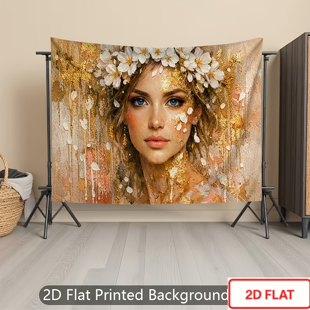 Bohemian Floral Fairy Girl Backdrop