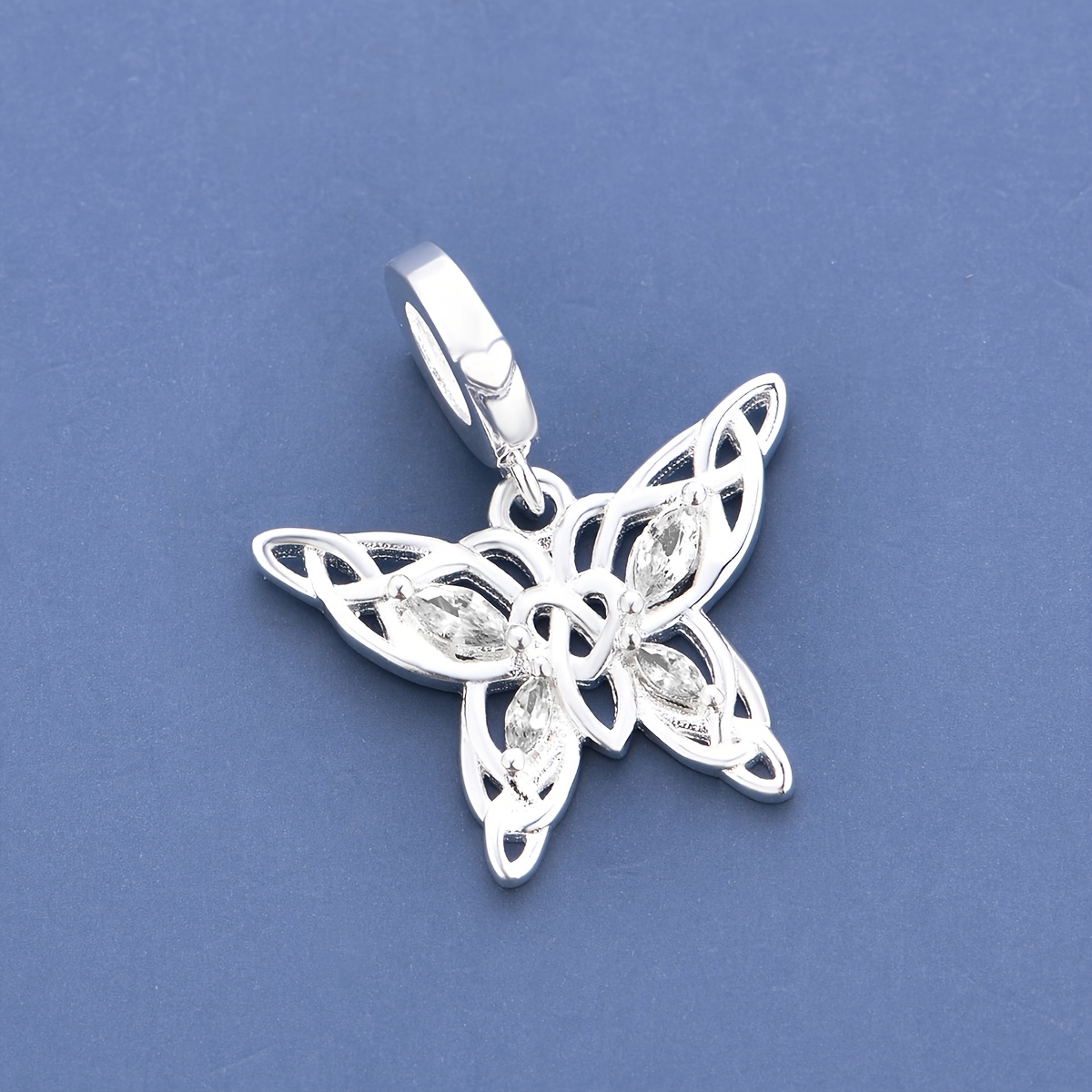 TEMU 1pc Silvery Plated Copper Celtic Knot Charm Pendant, Suitable For Jewelry Making Bracelets Or Necklaces As Daily Wear Or Holiday/birthday Gifts