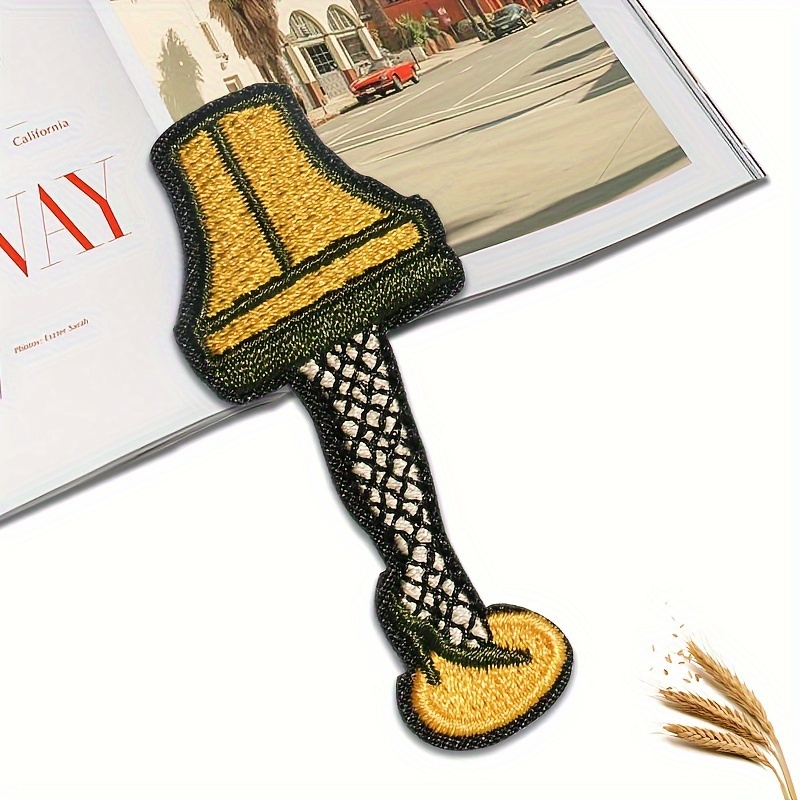 

Christmas Leg Embroidered - Iron-on/sew-on Applique For Diy , Jackets, Backpacks &