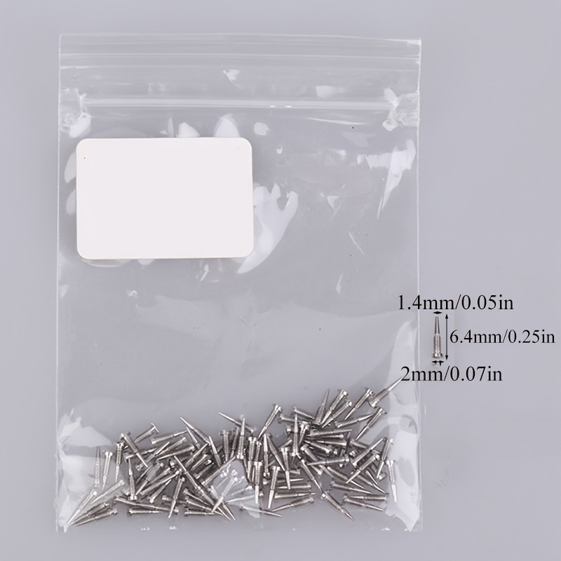 TEMU 100pcs Set Of Eyeglass Spring Hinge Screws, Tools For Repairing Glasses, Suitable For Watch And Optical Eyewear Maintenance