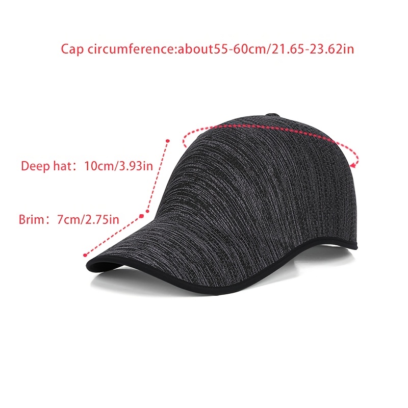 Spring and Summer Seamless 1pc Baseball Cap - Summer Outdoor Sun Protection Hat - Suitable for Both Men and Women - Casual Sports Cap with Breathable Holes - Duckbill Sun Protection Cap