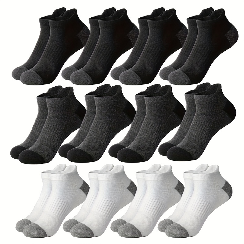 

12 Pairs Of Sports Socks Running Training Summer Thin Breathable Men And Women Couples Hiking Short Leg Socks