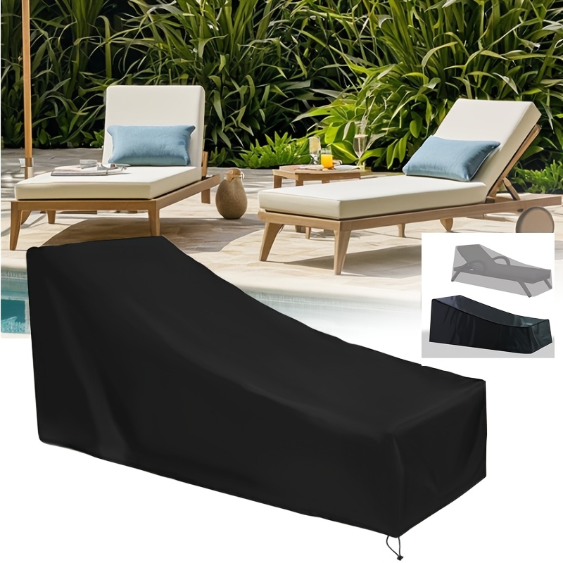 TEMU para tumbona de playa de exterior, 1 pieza, para sillón reclinable de exterior, bloquea eficazmente el polvo y los rayos UV para proteger . Su
