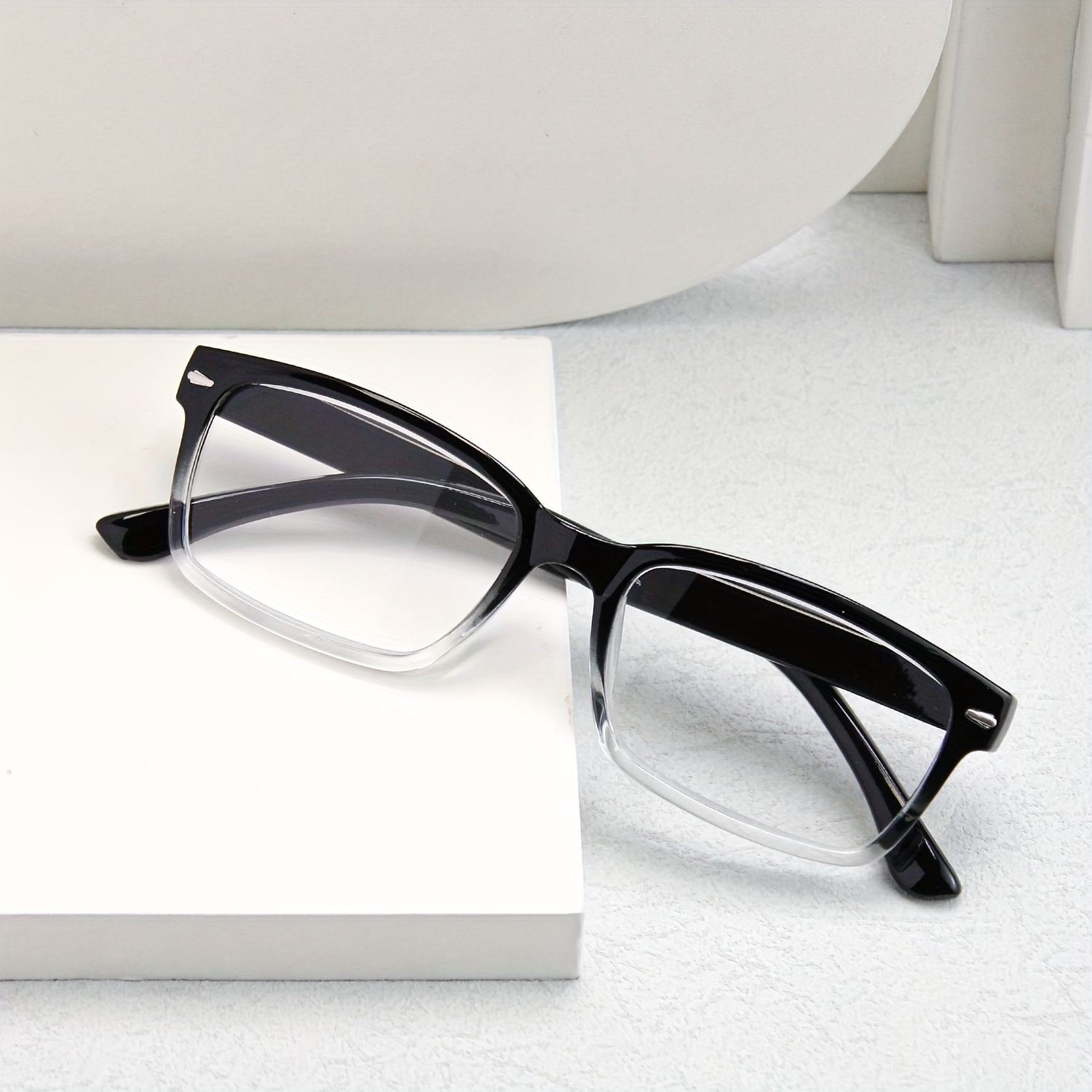 10pcs Z&L HOUSE Reading Glasses - Ultra-Light Square Frame, HD Clear Lenses, +1.0 to +4.0 Strengths, Vintage Style with Metal Accents, Ideal for Home & Office Use, Perfect Gift for Seniors Adults, Office Eyewear, Minimalist Eyewear, Durable Eyewear