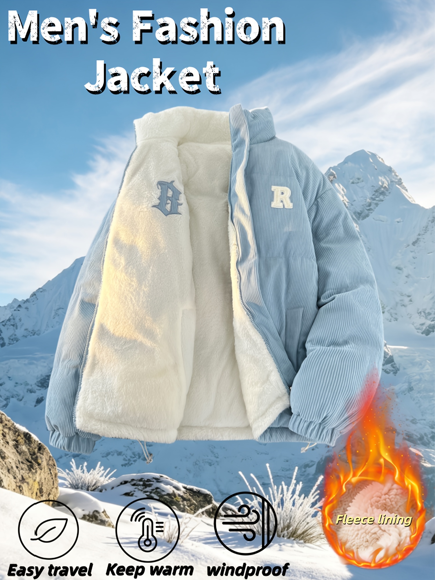 Double-Faced Wearable Ultra-Warm Lamb Fleece Jacket