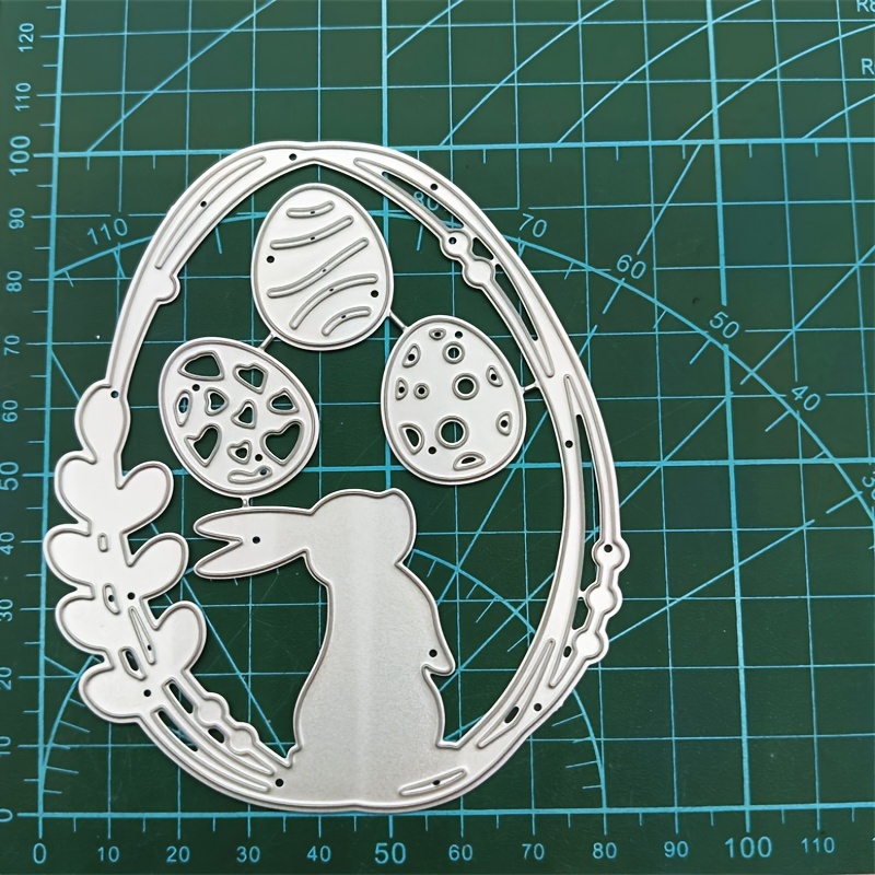 Easter Rabbit Egg Metal Diy Carbon Steel Cutting Die Paper Embossing Etching Cutting Die