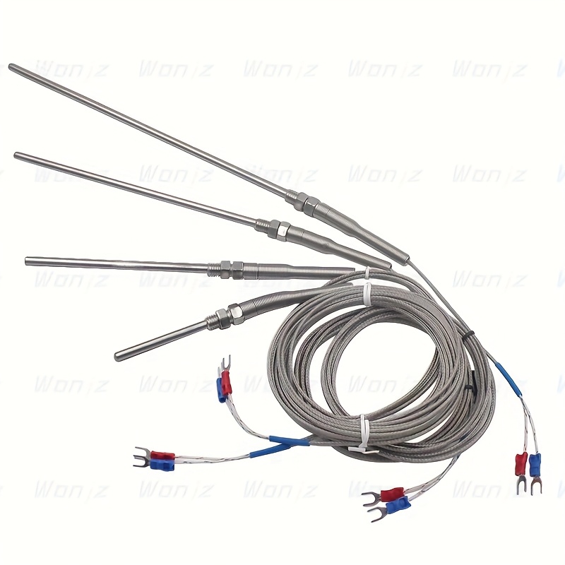 a k type thermocouple temperature sensor with a probe length of 50 100mm and a wire length of 2 meters 6 6 feet   of detecting temperatures   to 400 c   suitable for repairs and compatible with   Product details 2