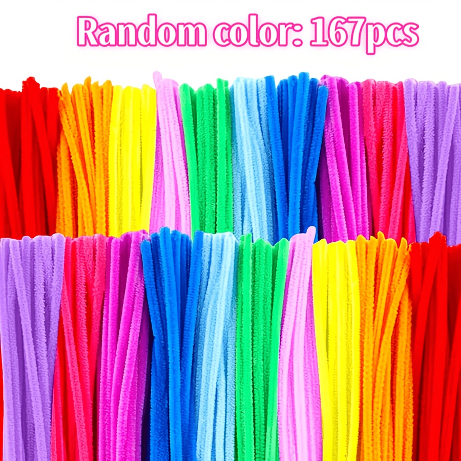 Image of Random Colorful 40/82/167pcs Flexible Hair - Flexible Thread, Suitable For Making Flowers, Animals, And Miniature Models - Handmade Materials