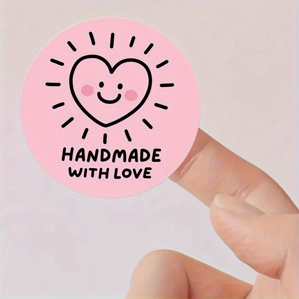 72pcs Round Stickers, Handcrafted , Character Style, Suitable For Crafts, Gift Bags, Party Decorations, Home Kitchen, Conveying Emotions