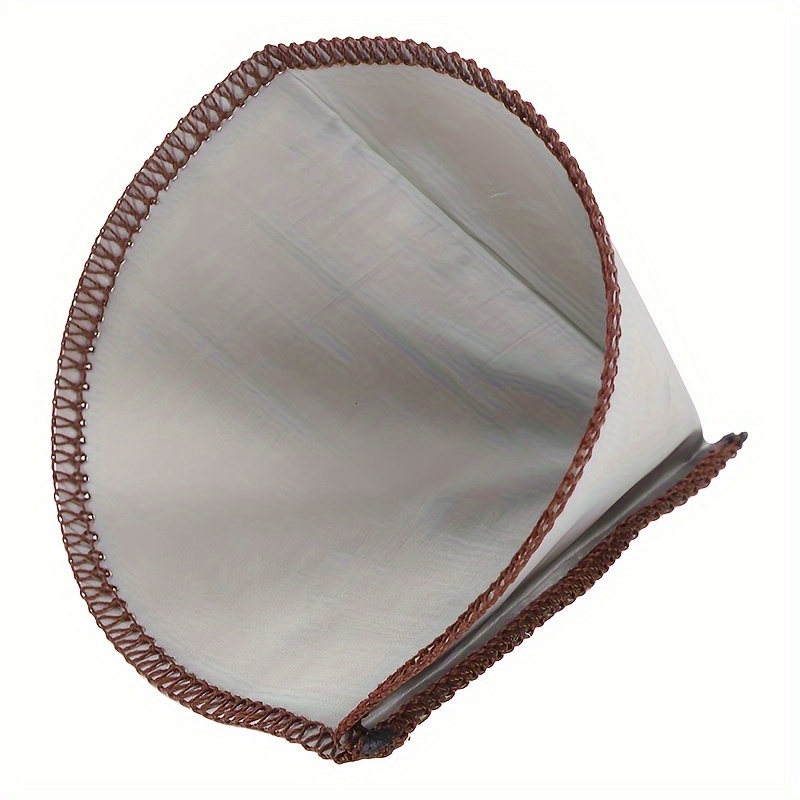 Reusable Pour Over Coffee Filter Stainless Steel Fine Mesh Coffee Filter Drip Cone Universal Coffee Filter