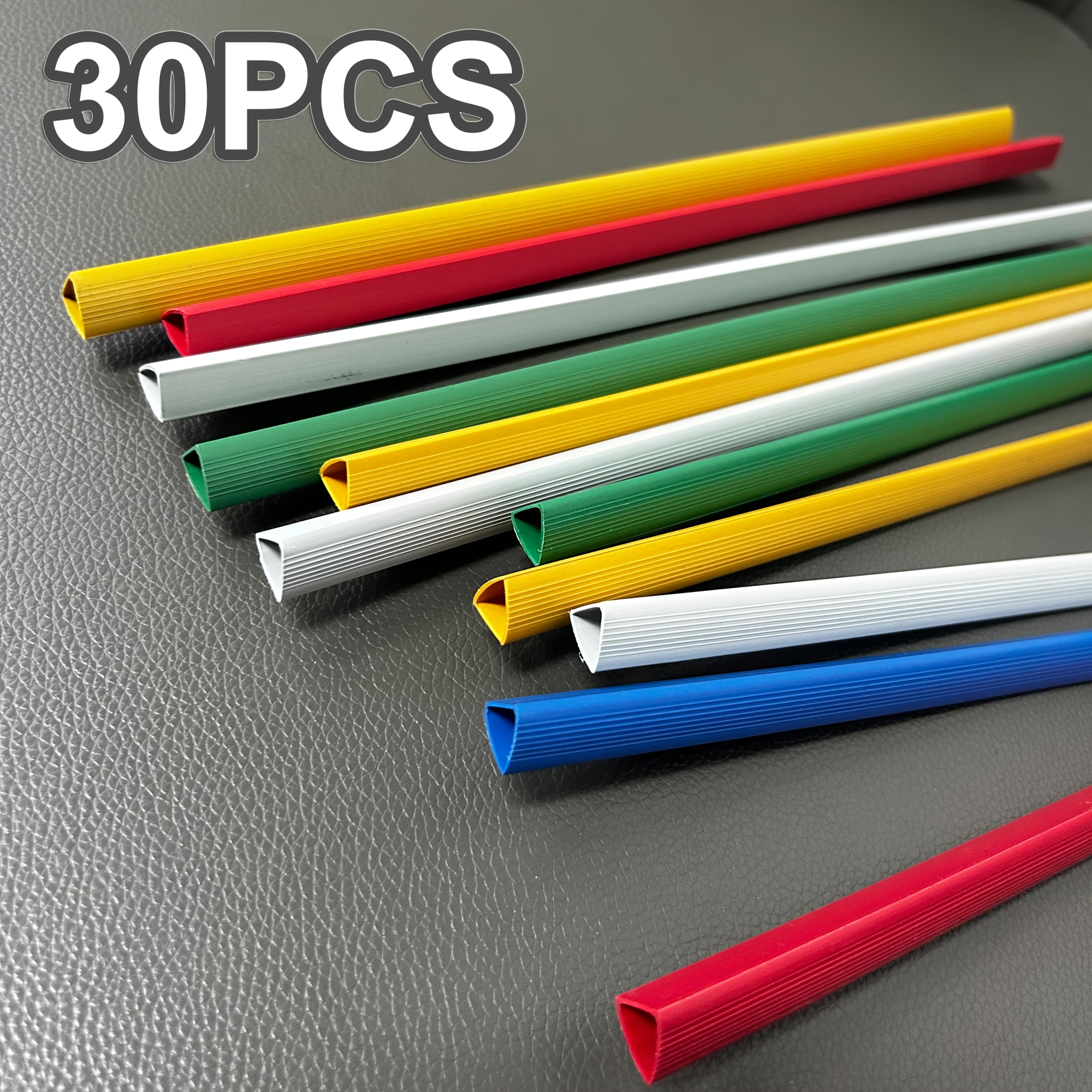 TEMU 30pcs, Random Color A4 File Lever Clips - Folders, Presentation Folders, Bar Binder Folders, Portable A4 Binders, Colorful Folders, Suitable For