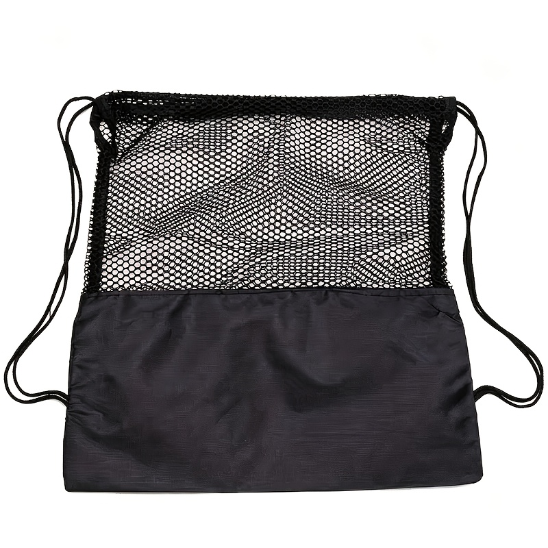 TEMU Sac à cordon en noire légère, sac à dos de rangement de sport respirant, porté comme sac à bandoulière ou sac à dos, convient à divers sports,