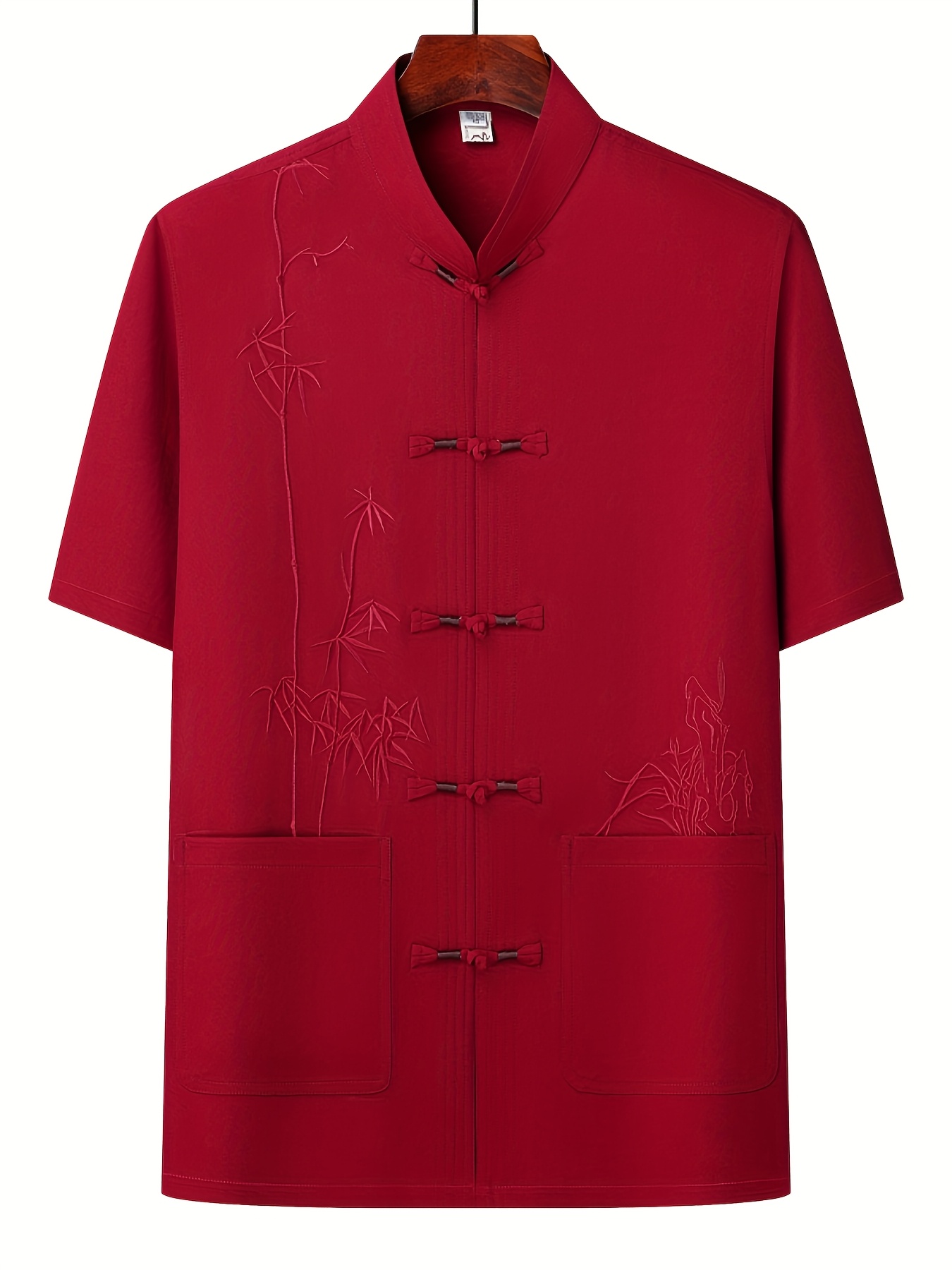 chinese collar top sold on Temu United States