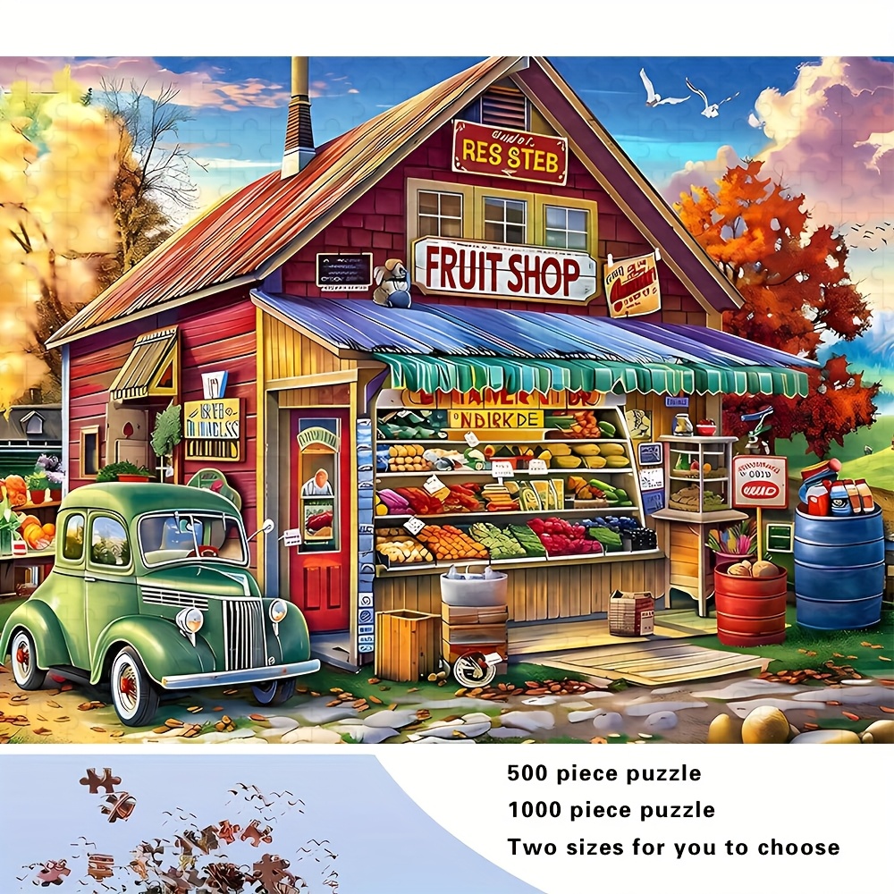 A 500/1000pcs Adult Jigsaw Puzzle Featuring Natural Scenery, Animal Farms, and Creative Masterpiece Themes. Designed with Vibrant and Exquisite Colors, It Is Perfect for Family Sharing and Enjoyment. Offers a Challenging and Fun Experience, Making It