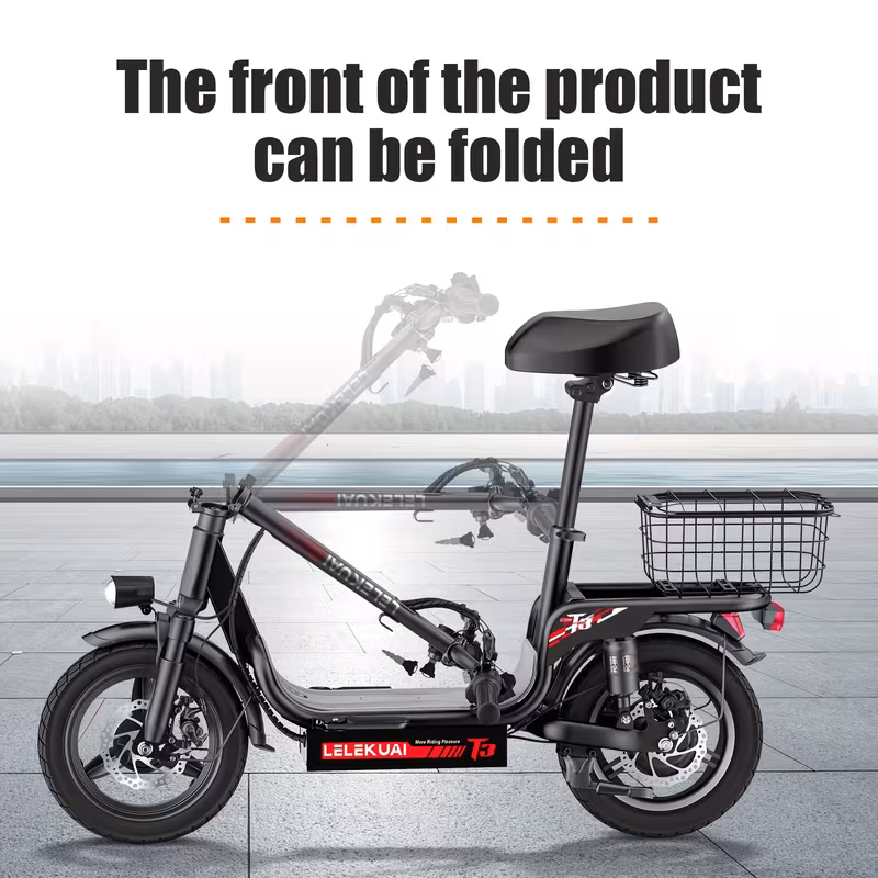 for s 14 749w cargo electric scooter with 25 mile range 330 load 19 9 mph speed dual suspension brakes lcd display design charger power compatible with plug youth rider Product details 4