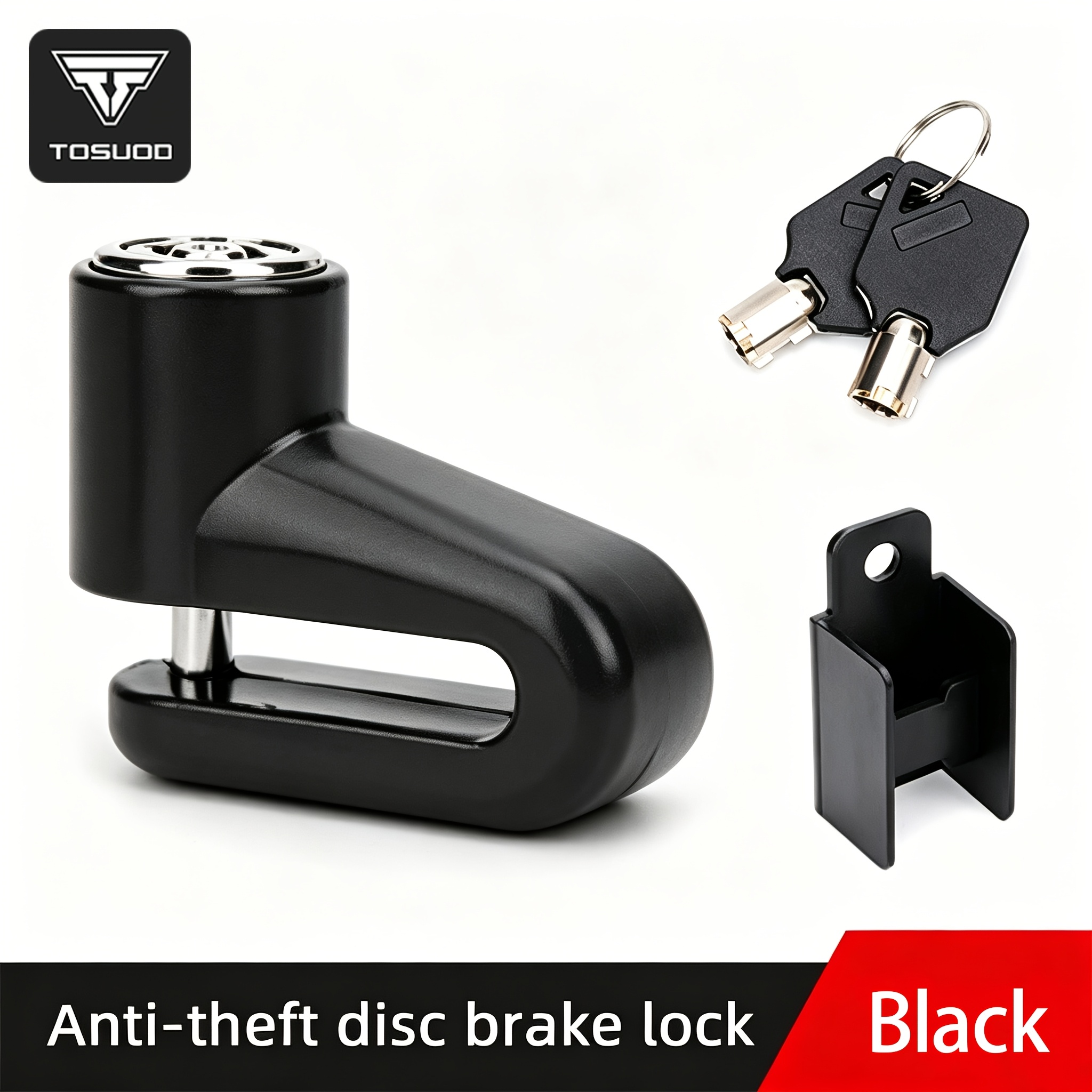 Tosuod 1pc/2pcs Disc Brake Lock Anti-theft Lock Portable Disc Brake Lock Mountain Reminder Rope Accessories