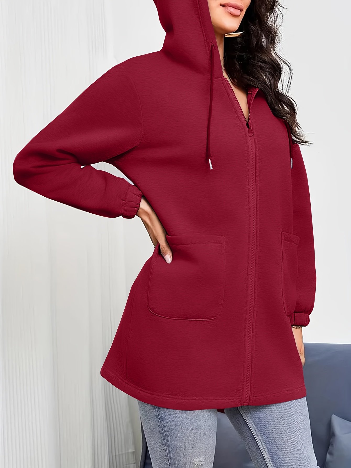 talla talla sudadera capucha cremallera Temu Spain