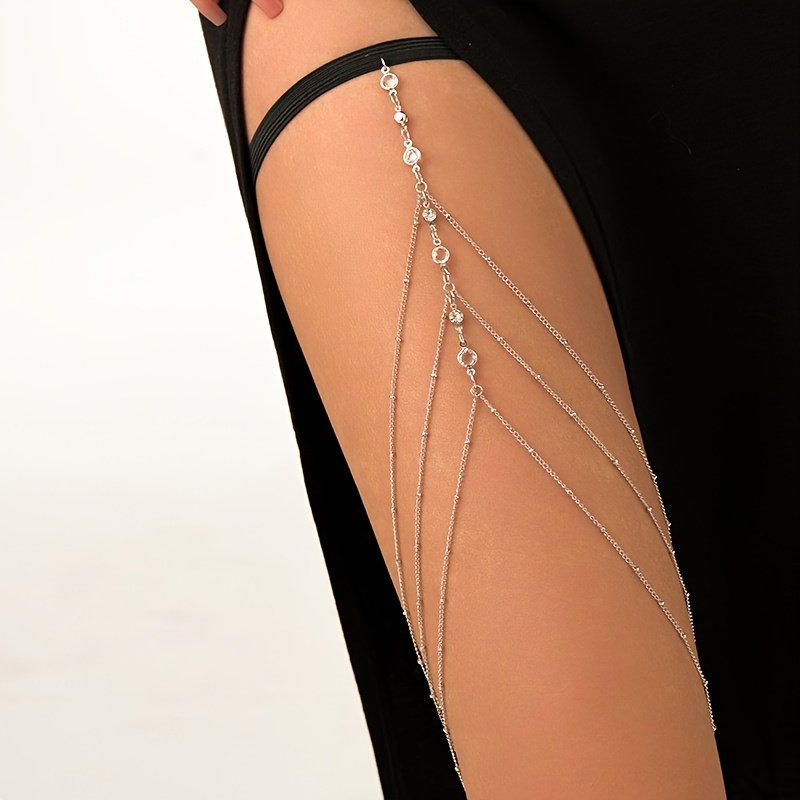 women body chain thigh chain sparkling