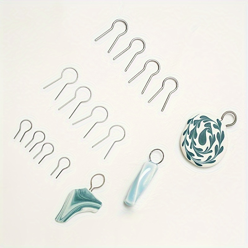 

50pcs/100pcs High Temperature Nichrome Wire Jump Rings R-shaped Ceramic Hanging Hook Durable