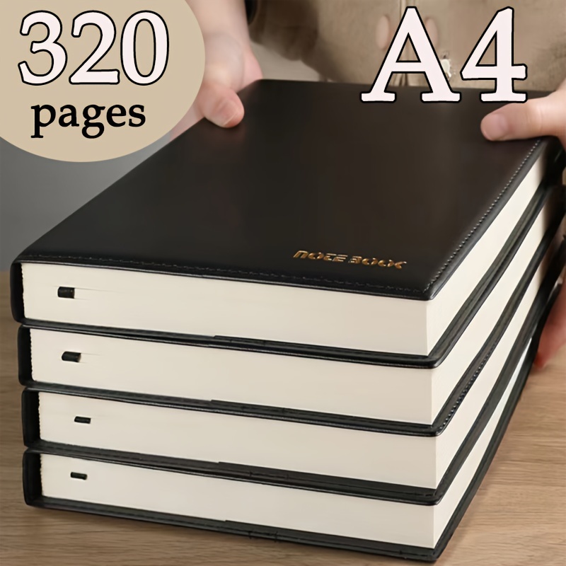 

Ensemble de carnets de notes professionnels à couverture souple de format A4 : comprend des formats A4, B5 et A5 pour prendre des notes organisées