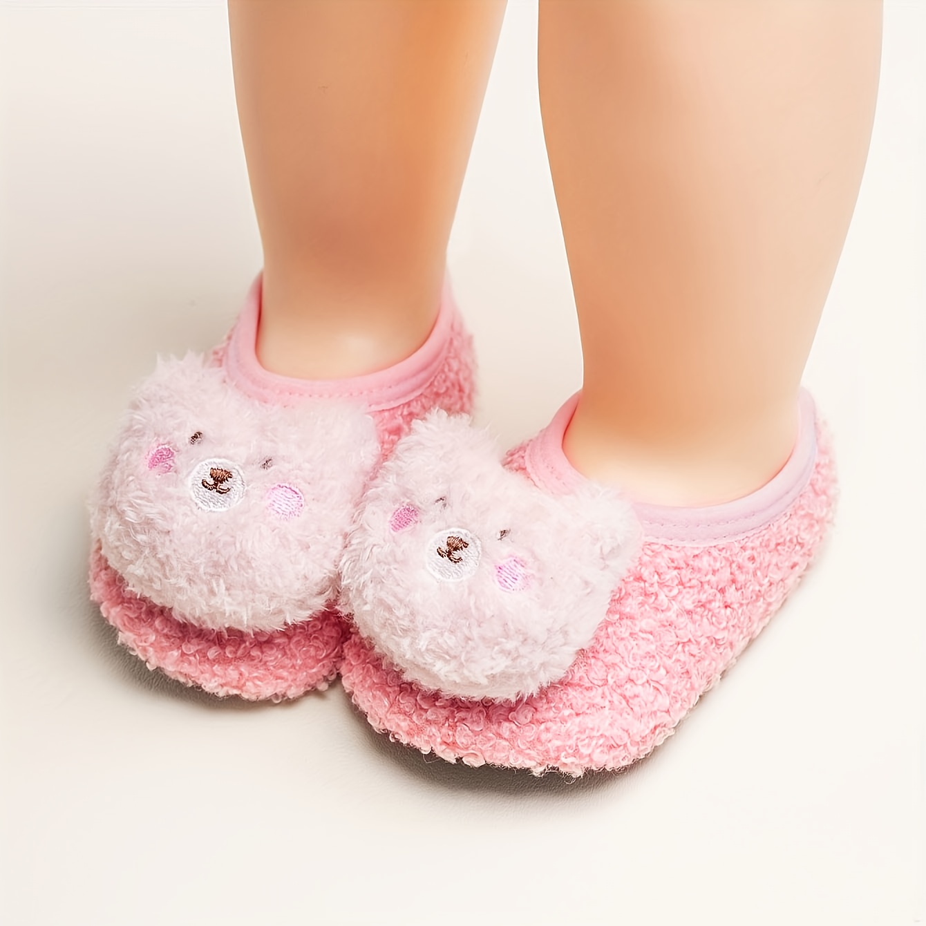 1ps, Blush Bear Soft-soled Floor Shoes And Socks Non-slip Breathable And Comfortable Indoor
