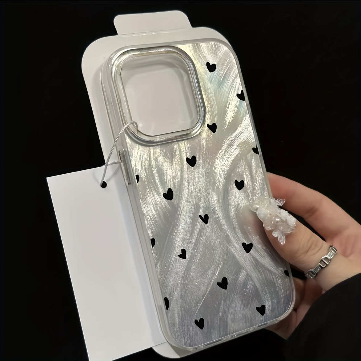 A Simple Design Of A Small Love Heart Feather Phone Case, High Aesthetic And Fashionable, Perfect Gift for Family And Friends, Suitable for iPhone 12/ 12PRO/ 12PORMAX/ 13/ 13PRO/ 13PROMAX14/ 14PRO/ 14PROAMX 15/ 15PRO/ 15PROAMX/ 11/ 11PRO/ 11PROMAX/ 14plus/ 15PLUS/ 16/ 16PRO/ 16PROMAX