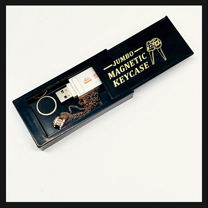 Creative Portable Magnetic Car Key Hidden Safe, Lock, Outdoor Car Key Storage Box, Medicine Box