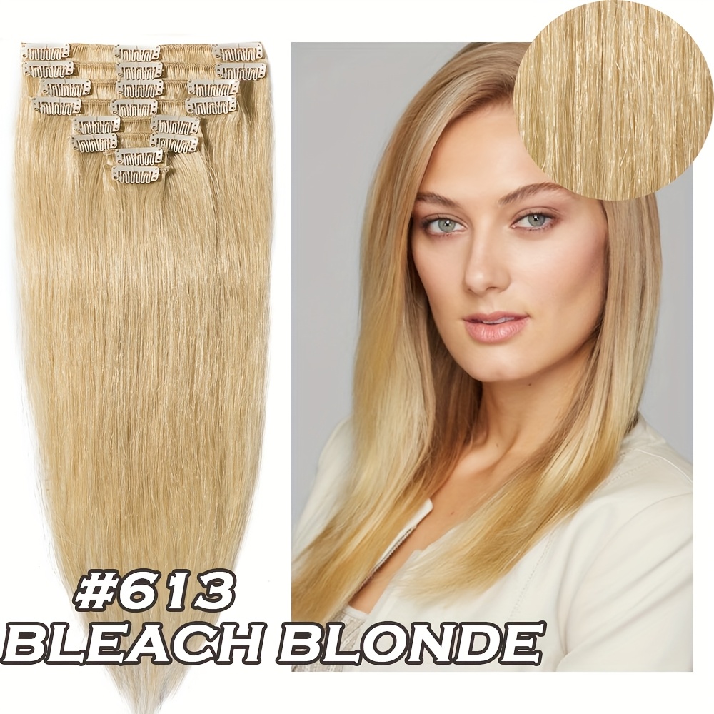 invisible clip in hair extensions 16 24 inch 8pcs 18 clips   real huamn hairpiece invisible clip ins hair extensions human hair seamless 100   human hair for travel   wedding party to add volumn and show your beauty details 2