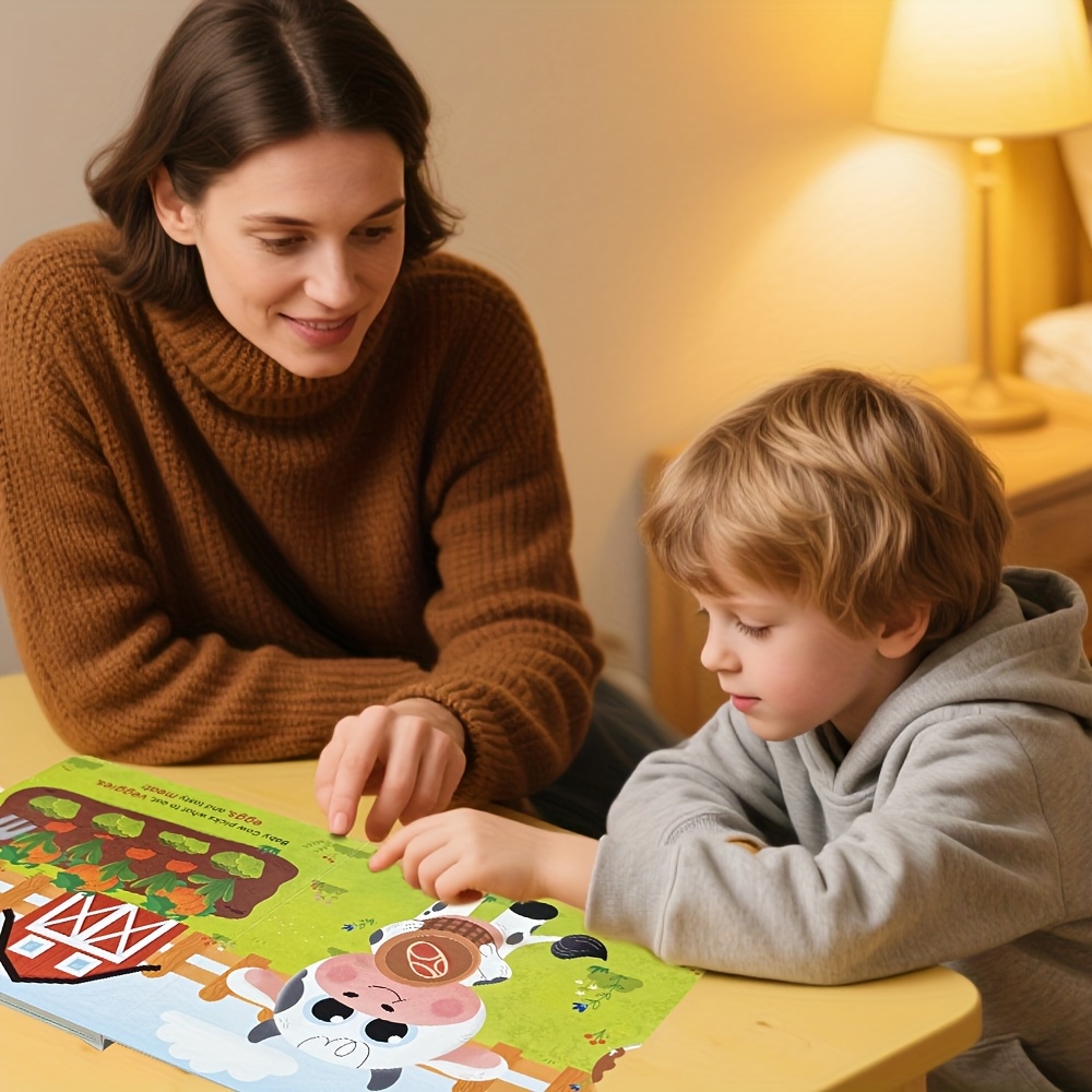 Baby Cow's Pizza Party Push-Pull Book for Good Behaviour