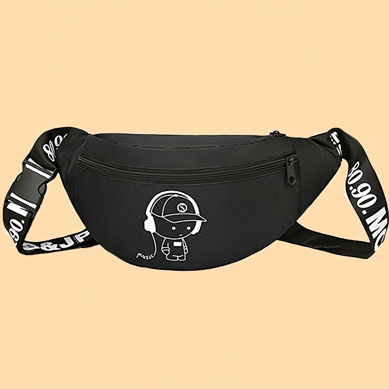 

1pc Men's Trendy Crossbody Bag, Casual Travel Waist Bag, Large Capacity Fashion Fanny Pack