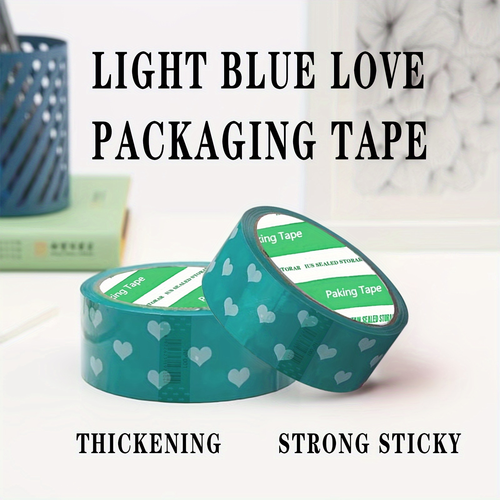 

Light Box Sealing Tape, Gift Tape, Love Box Sealing Tape Printed Tape, 4.5cm Wide And 40 Yards Long, Suitable For Gift Box Packaging, Delivery, Warehouse, Office And Other Personalized Packaging