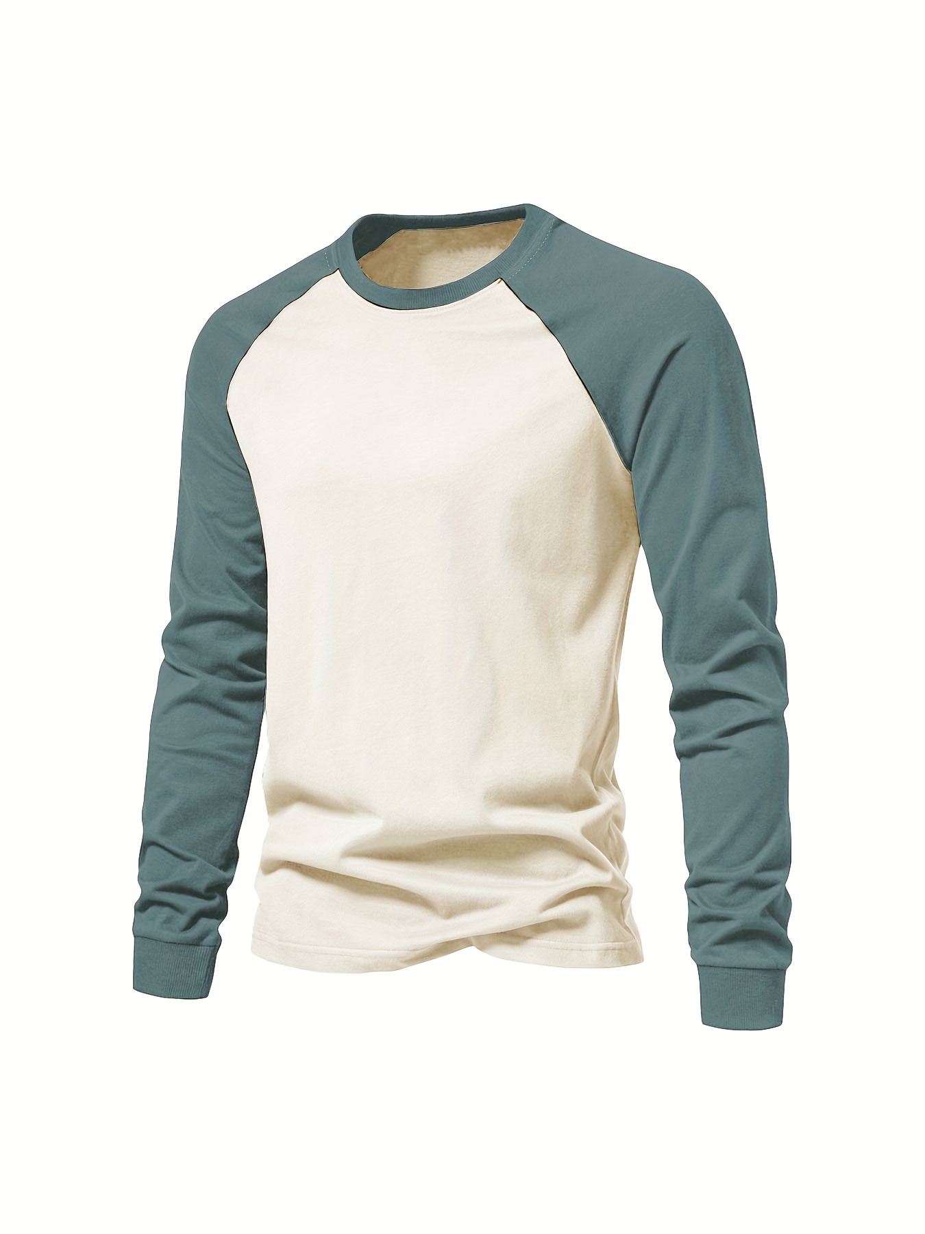 men's quick dry long sleeve t shirt cotton blend crew neck Temu