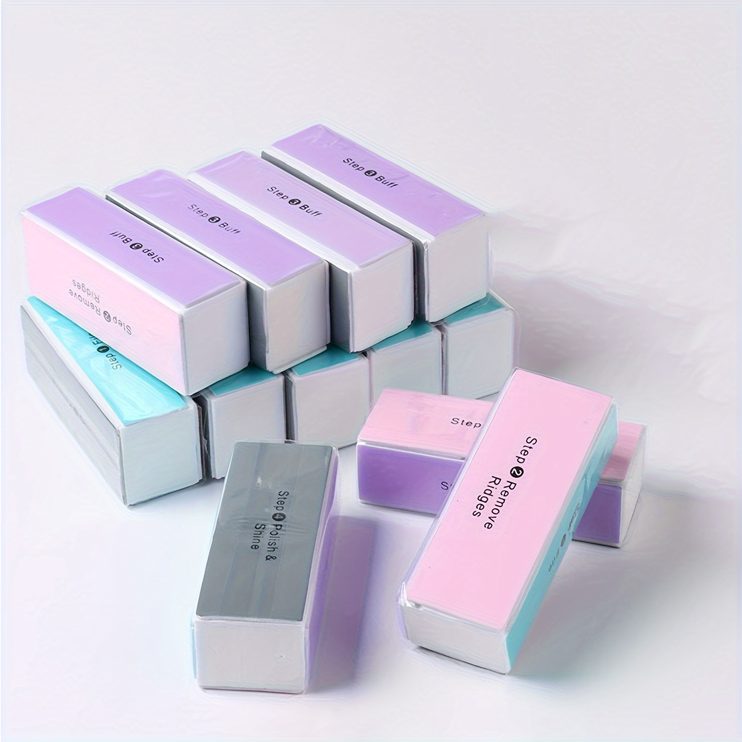 

de polissage à ongles , 12/6/3/1 , à ongles de ponçage colorée, de manucure professionnel, polissoir à ongles brillant, des ongles de , kit de des ongles de ,
