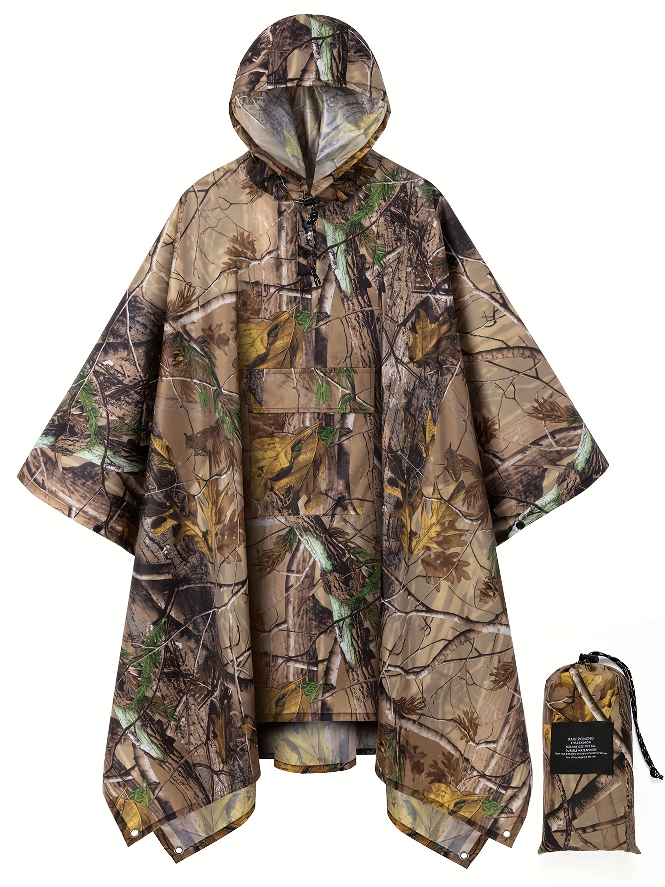 lightweight reusable rain poncho adults camouflage pattern Temu