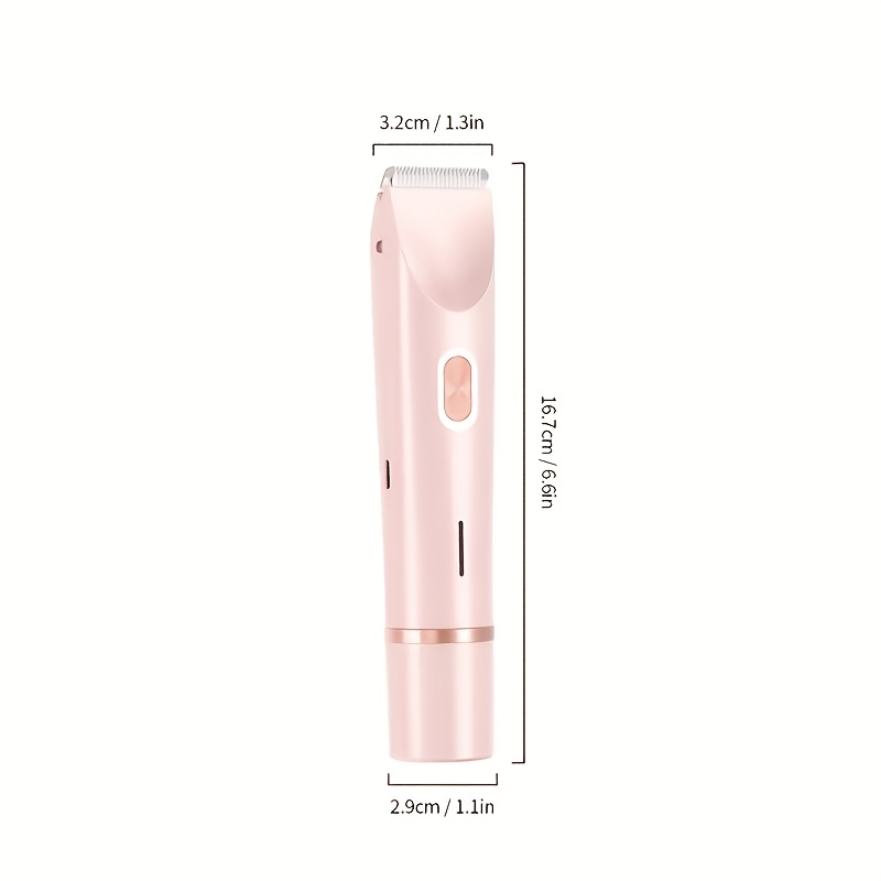 2 in 1 womens electric shaver for eyebrows face legs armpits dry and wet use portable   adjustable usb rechargeable shaver double headed shaver womens razor multifunctional beauty tool ideal gift for ladies Product details 3