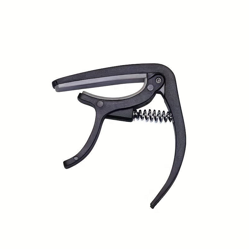 Premium Nylon Guitar Capo - Quick Change, Easy Tuning for Acoustic, Classical, Electric Guitars & Ukuleles - Durable ABS Material, Black