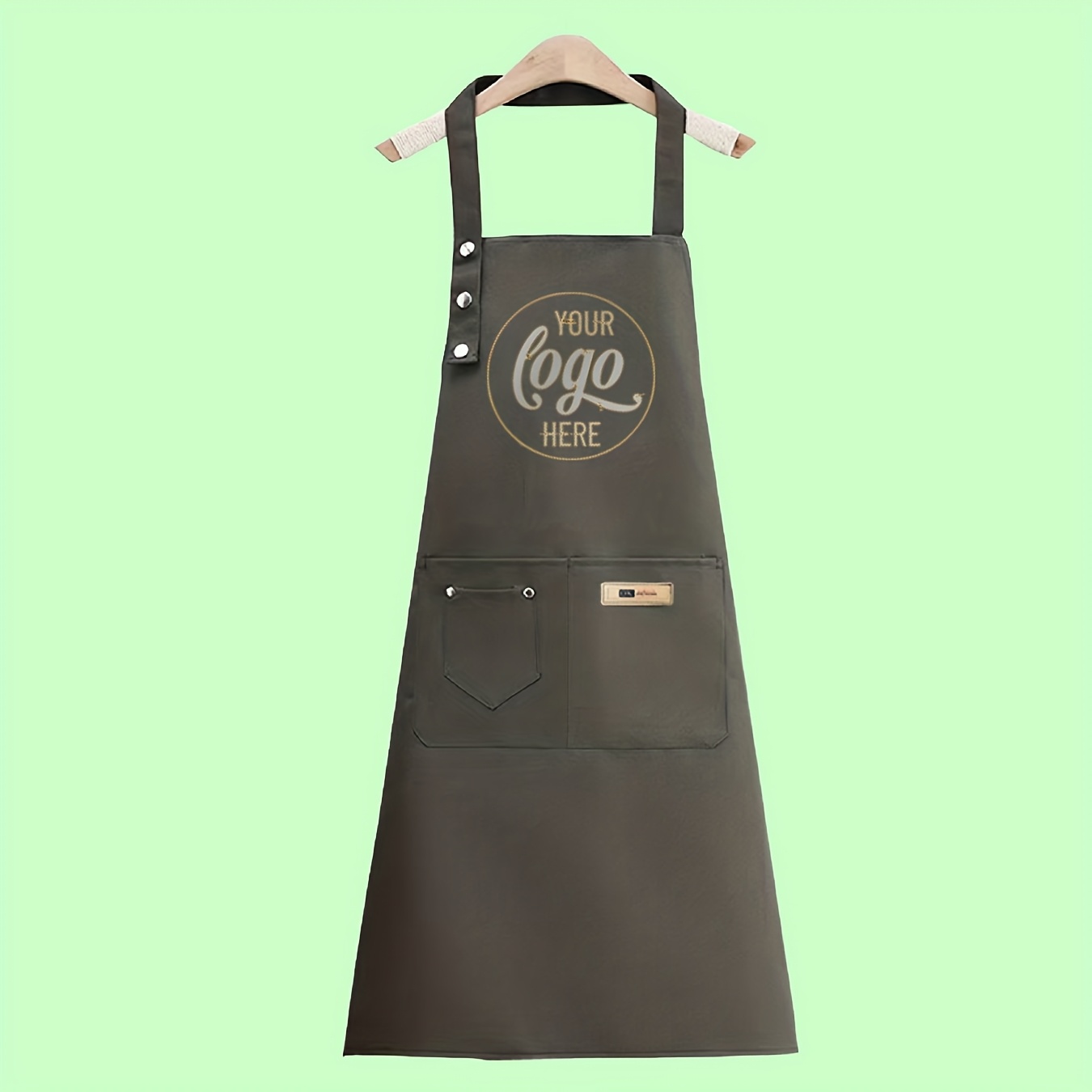 TEMU Personalized Photo Chef Apron - Cooking & Bbq Aprons, Perfect Gift For Men And Women, Durable Fabric Kitchen Appliance Suitable For Chefs, ,