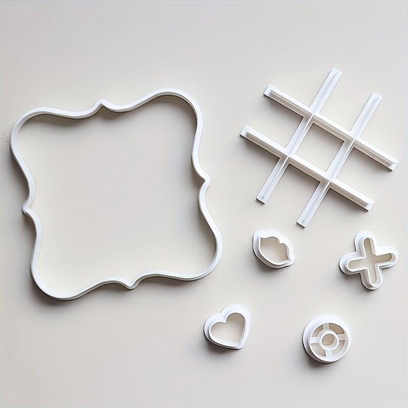 6pcs Valentine's Day Gift Set - Heart-shaped -toe Cookie Cutter And Fondant Cutter 6pcs Set, Food-grade Baking Tools, Romantic Desserts, And Shaping