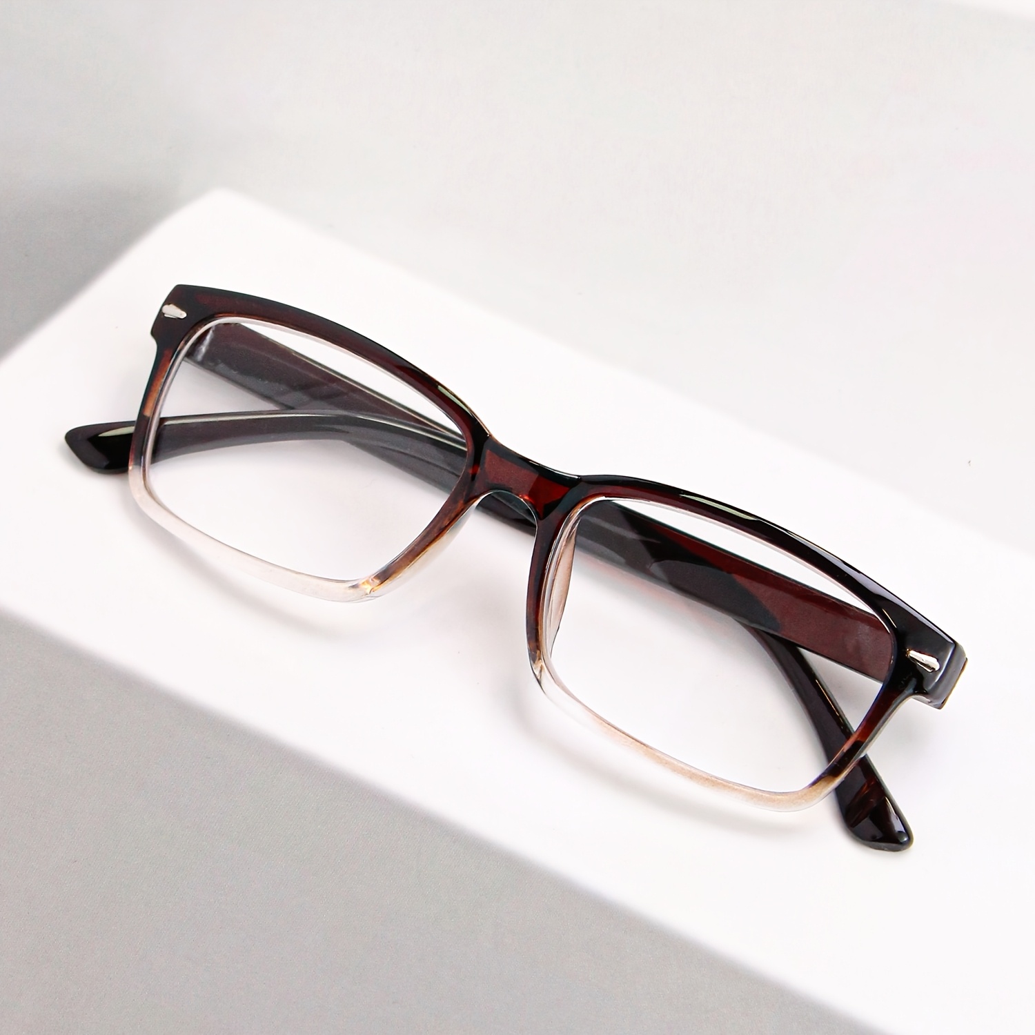 9pcs Unique Rectangular Frames Reading Glasses Set