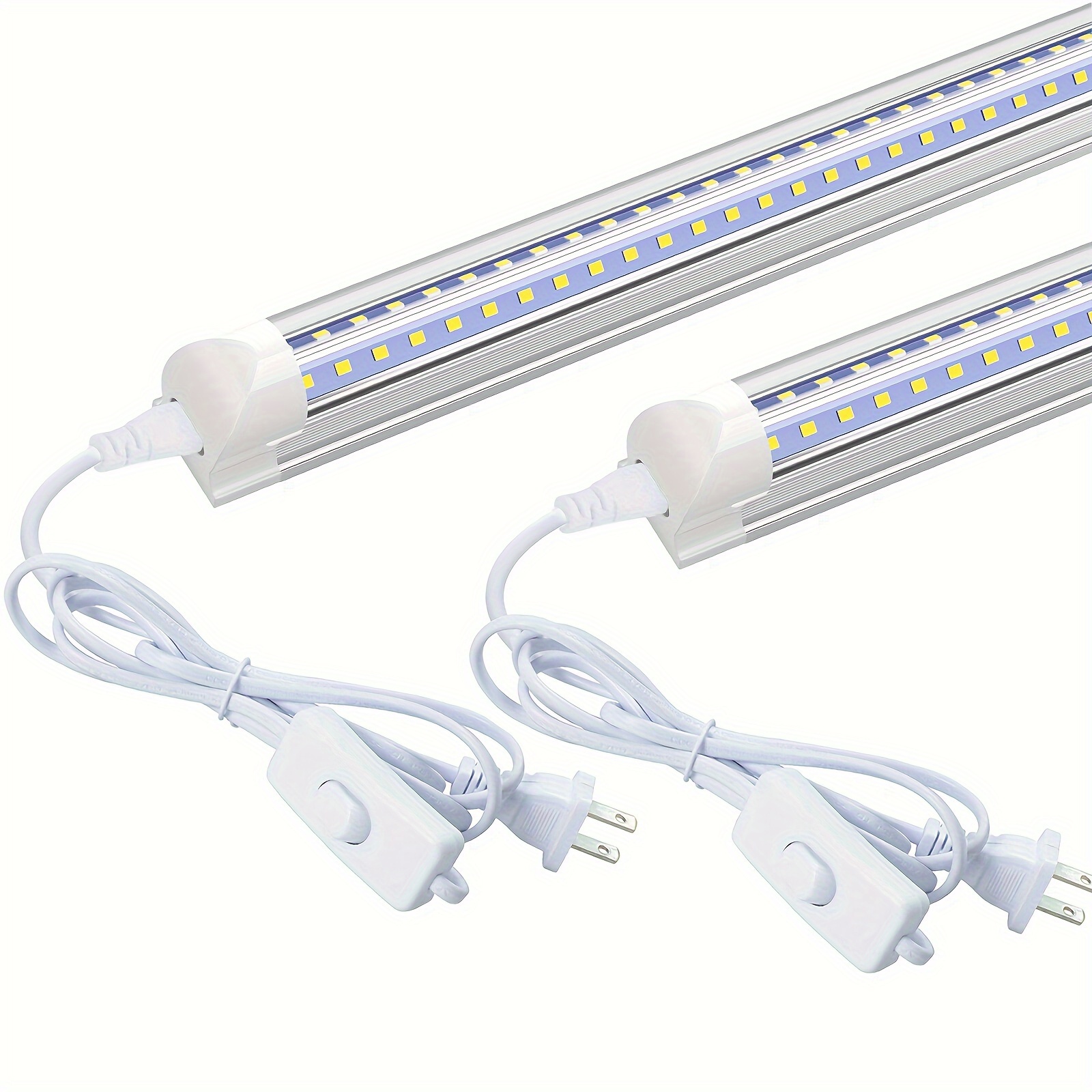 

2 Pack 2ft Led Tube Light Bulb T8 24w High Ceiling Shop Light Fixture