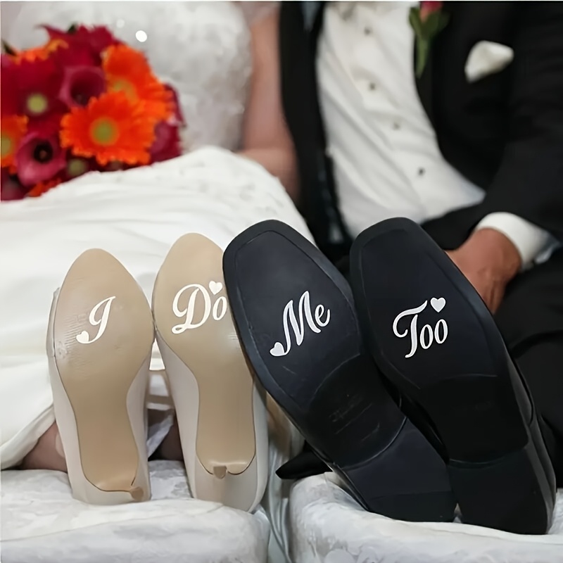 1pc Vinyl Self-adhesive Waterproof Sticker, "i Do/" Modern Art Design For Wedding & Bridal Shower Decor, No Electricity Needed, Easy To Apply & Remove