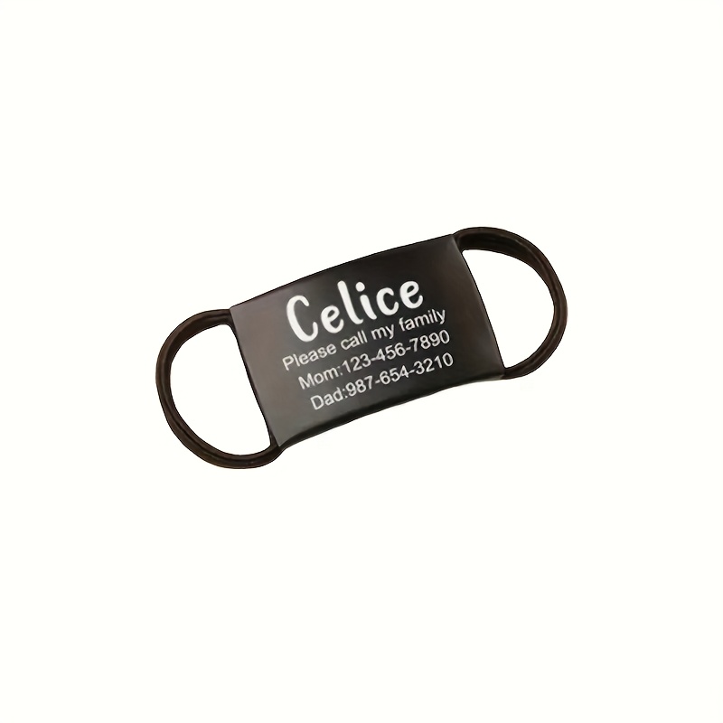 TEMU Custom Pet Tags, Labels For Cat And Dog Harnesses, Lost Prevention Id Tags, Stainless Steel Id Tags For Harnesses.